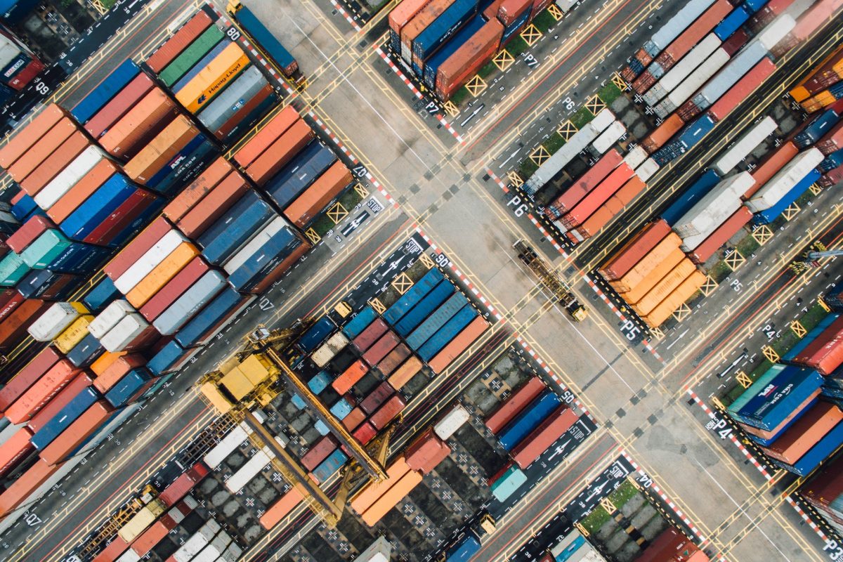 Port of Tauranga Containers from above