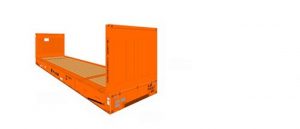 Flatrack / platform container by Hapag-Lloyd